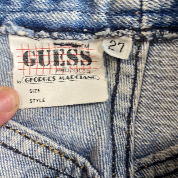 George Marciano For Guess Vintage 80’/90’s Retro Ultra Hi/Rise Zip Ankle Jeans - Picture 11 of 16